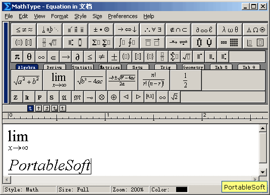 MathType数学公式编辑器 6.9