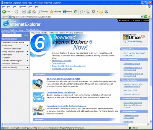 Internet Explorer 6.0官方中文版