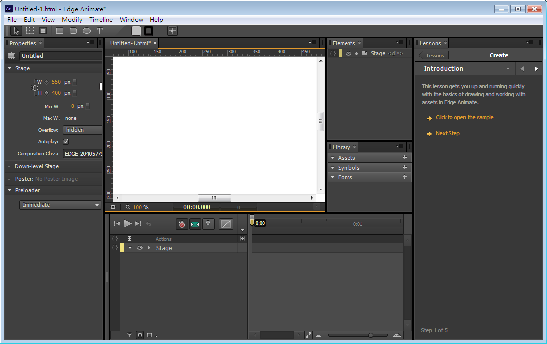 Adobe Edge Animate 1.5 免费版