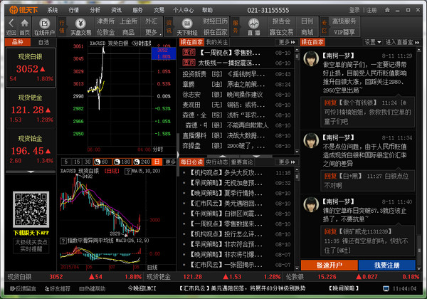 银天下贵金属行情分析系统 6.0.0