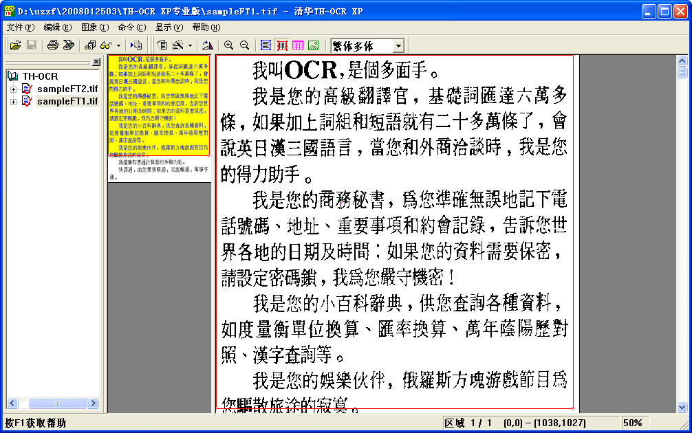 清华TH-OCR(XP专业版)