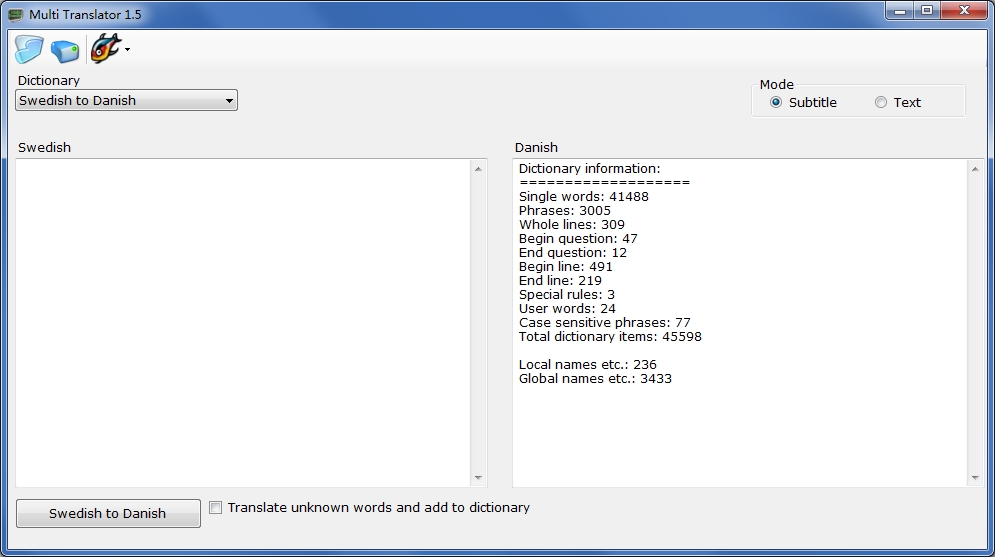 字幕翻译工具Multi Translator 1.5