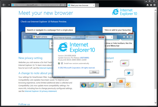IE10.0 for Win7 64位中文版