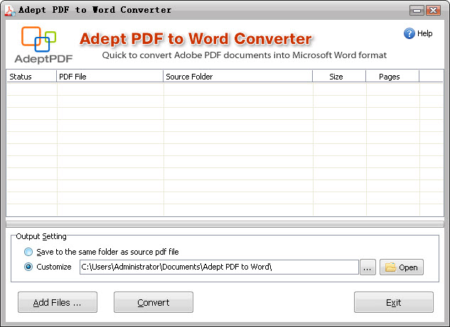 PDF转换成Excel 3.30