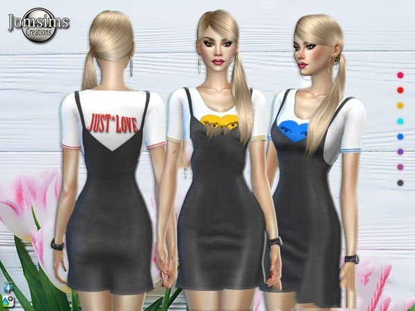 模拟人生4女性黑色精致连衣裙
